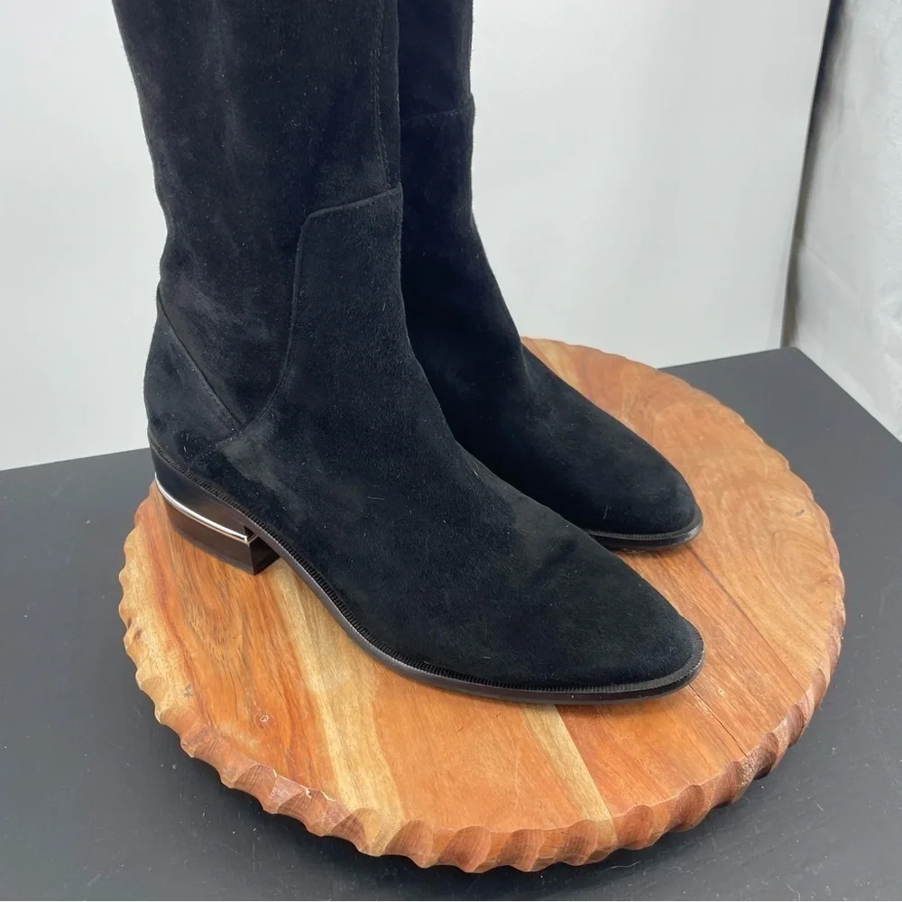 PAIGE Jacey Over‎ the Knee Stretch Boot black 9.5